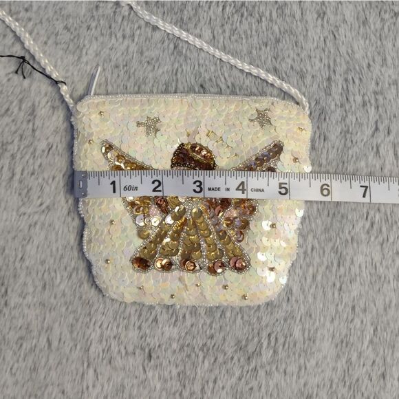 Marlo Bags Sequin Angel Mini Shoulder Bag - Picture 8 of 9